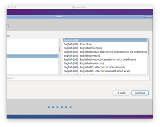 Lubuntu Installation Keyboard Setting